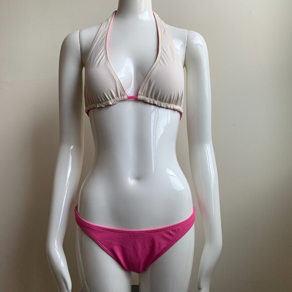 Billabong surf rose pink reversible top bikini set - Picture 10 of 11